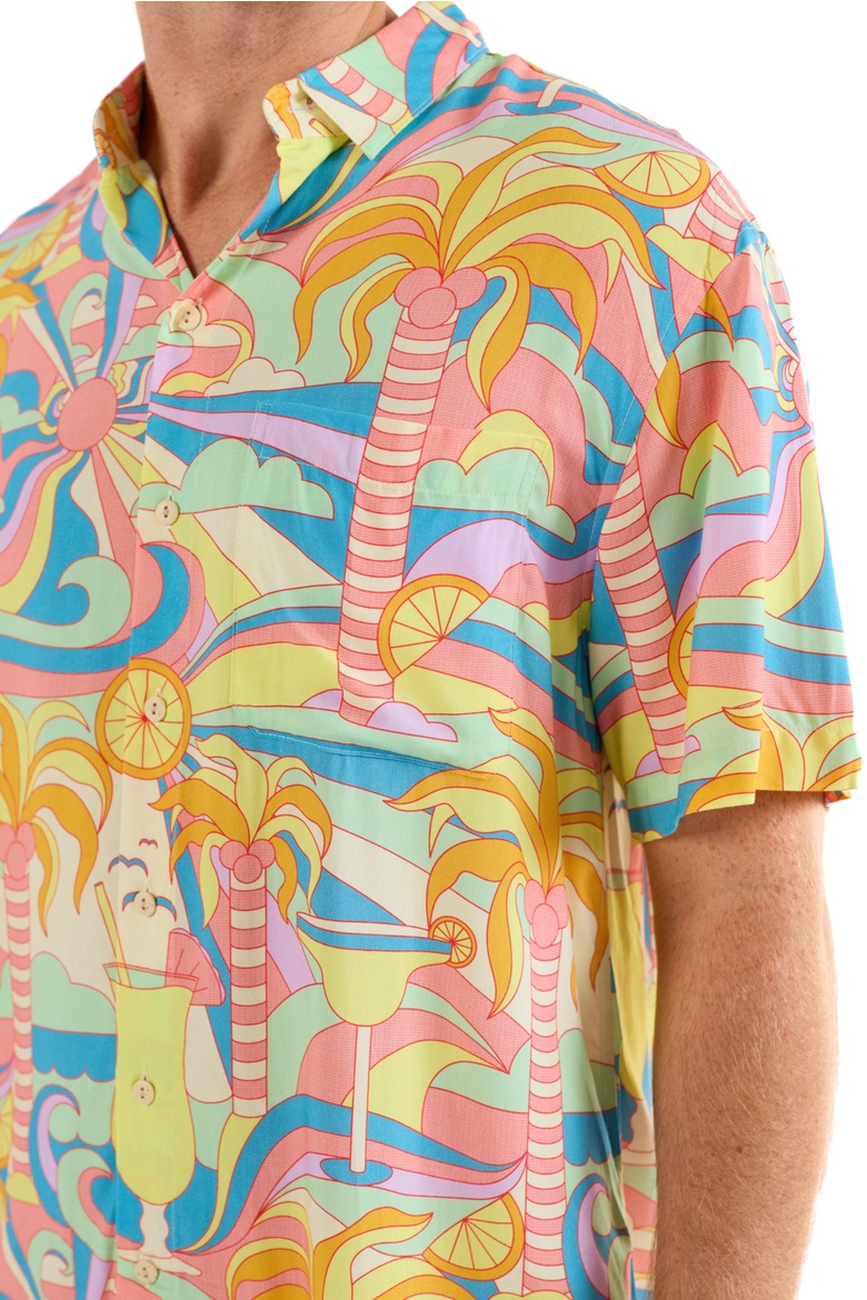 The Paradiso - Short Sleeve Shirt, Alternate, color, Yellow