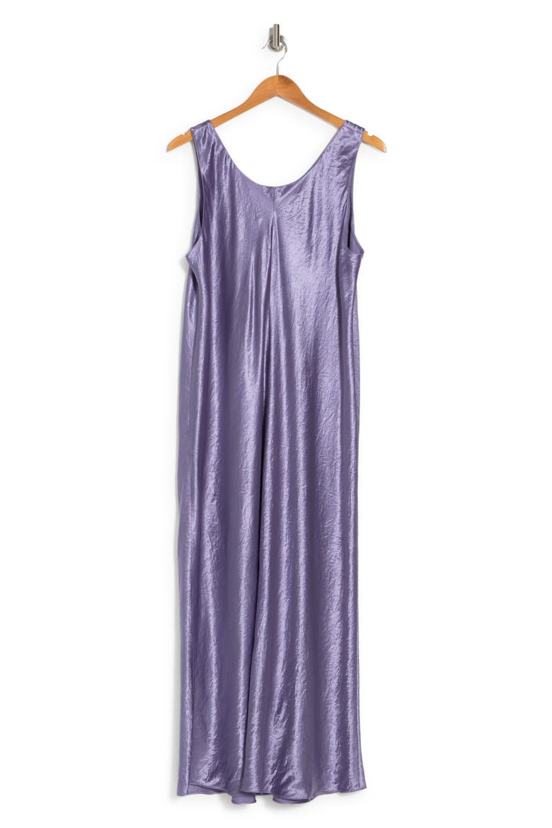 Square Neck Satin Tank Dress, Alternate, color, AURORA