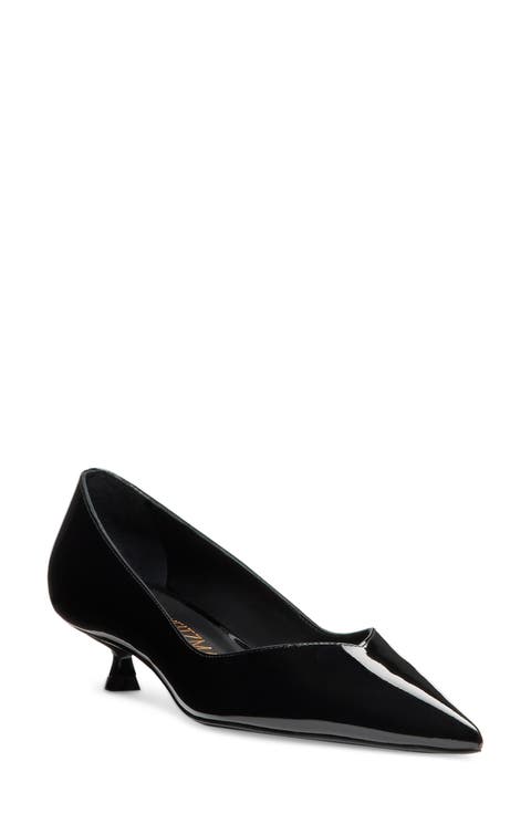 Eva Kitten Heel Pointed Toe Pump (Women)