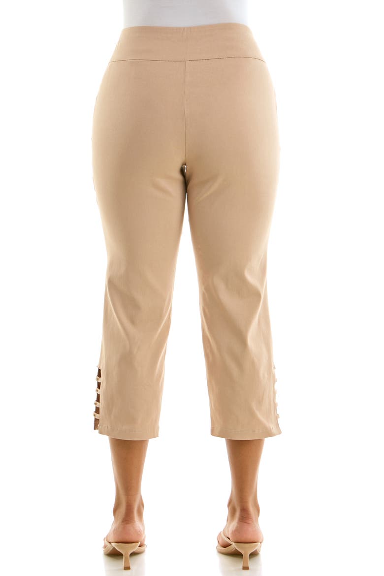 Millennium Pull On Crop Pants, Alternate, color, ALMOND