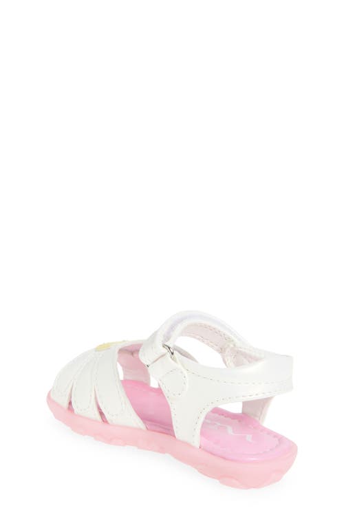 Nina Kids' Jaylin Daisy Sandal In White