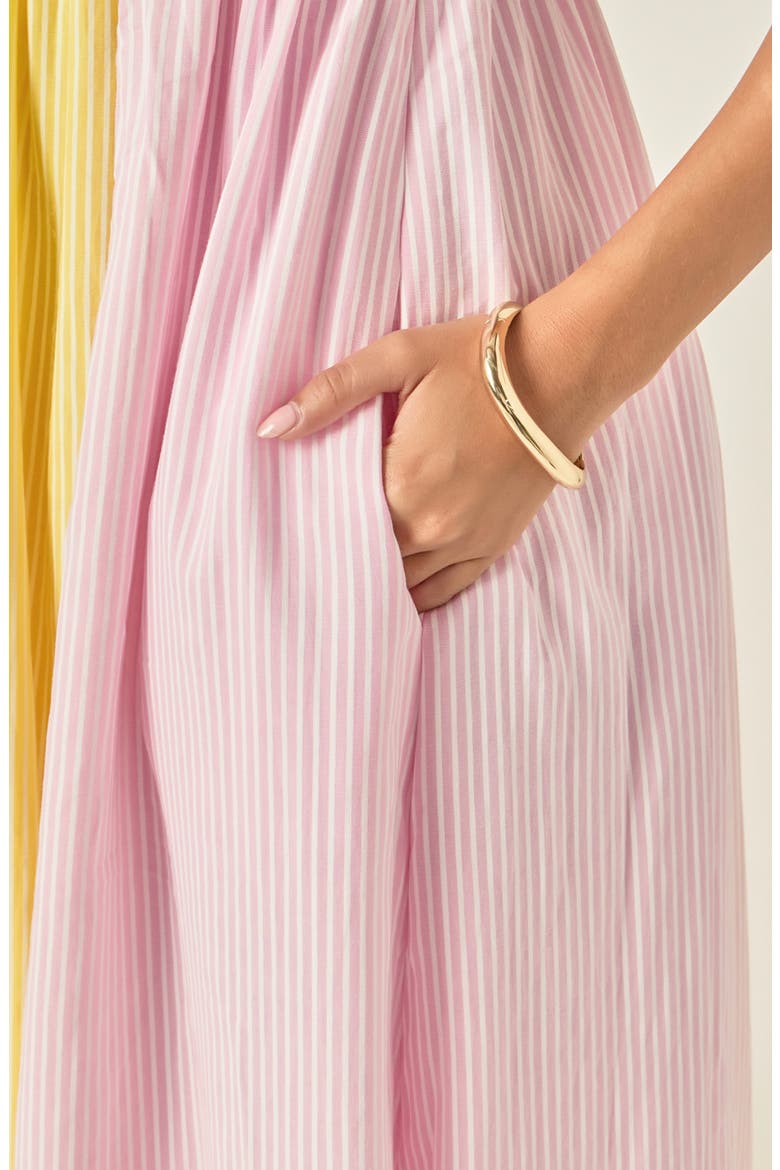 Striped Sleeveless Maxi Dress, Alternate, color, PINK MULTI