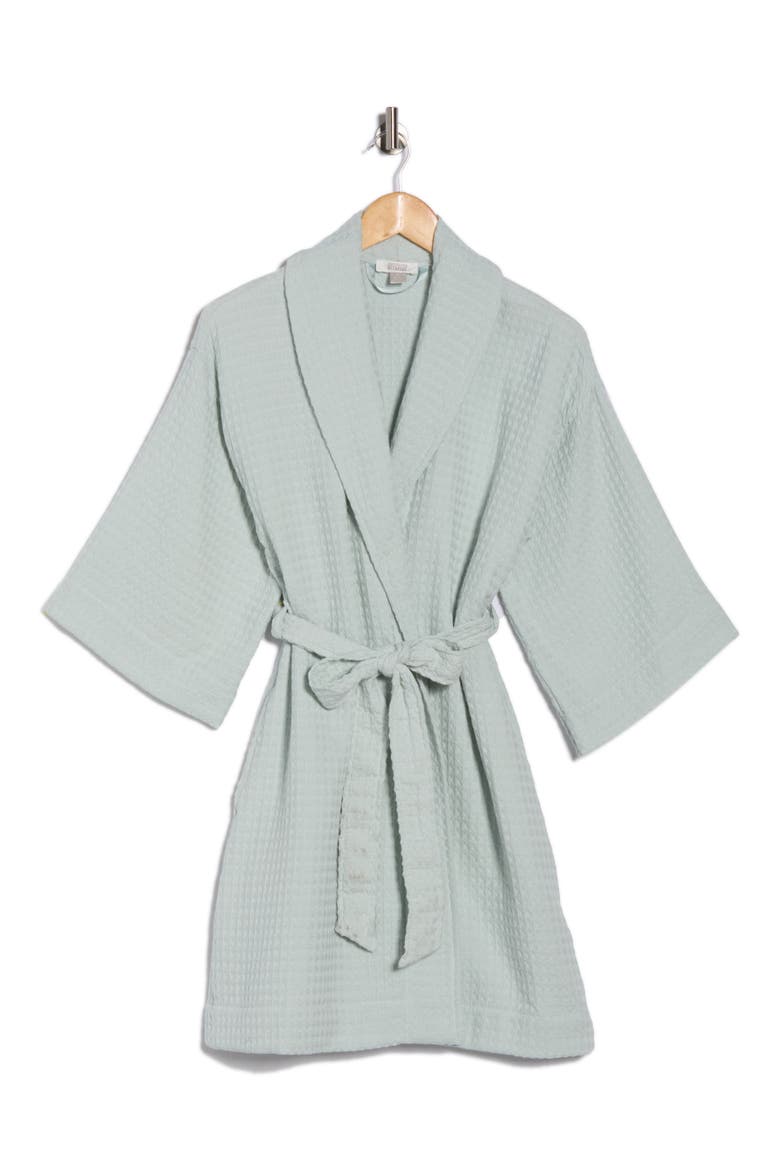 grey cotton waffle dressing gown Waffle Weave Cotton Waffle Dressing Gowns Ladies Gray Small Waffle Robe  Womens  Lightweight, Quick-Dry Spa