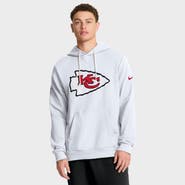 Nike Men's Nike White Kansas City Chiefs Sideline Initial Home Performance Pullover Hoodie