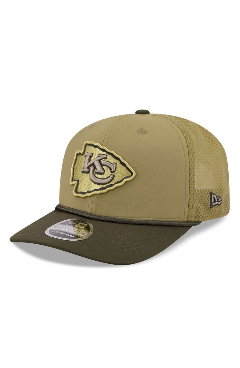 New Era Men's New Era Green Kansas City Chiefs 2025 Salute to Service 9SEVENTY Adjustable Hat, Alternate, color, Green