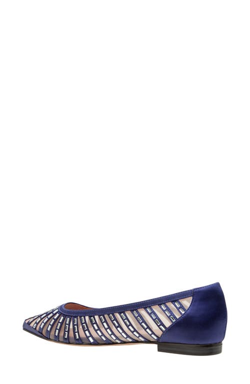 Linea Paolo Noelle Pointed Toe Flat In Blue