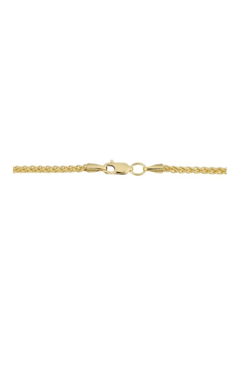 Bliss Diamond 14k Gold Filled 2.5mm Round Wheat Chain Necklace, Alternate, color, 14K Yellow Gold