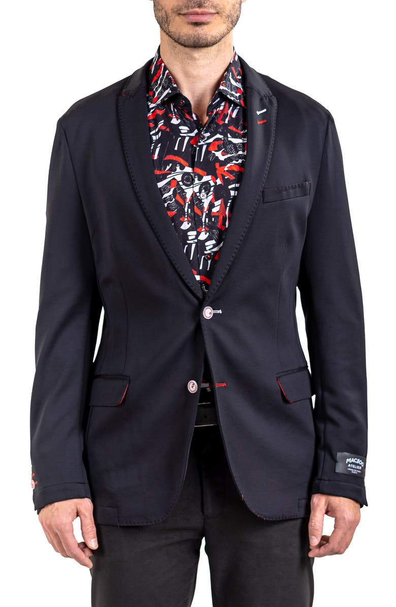 Maceoo Descartes Ascencion Sport Coat, Alternate, color, Black