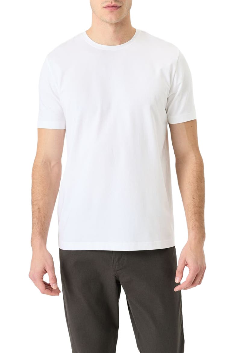 Luxe Essential Classic Fit Crewneck Tee Made With Organic Cotton, Main, color, White