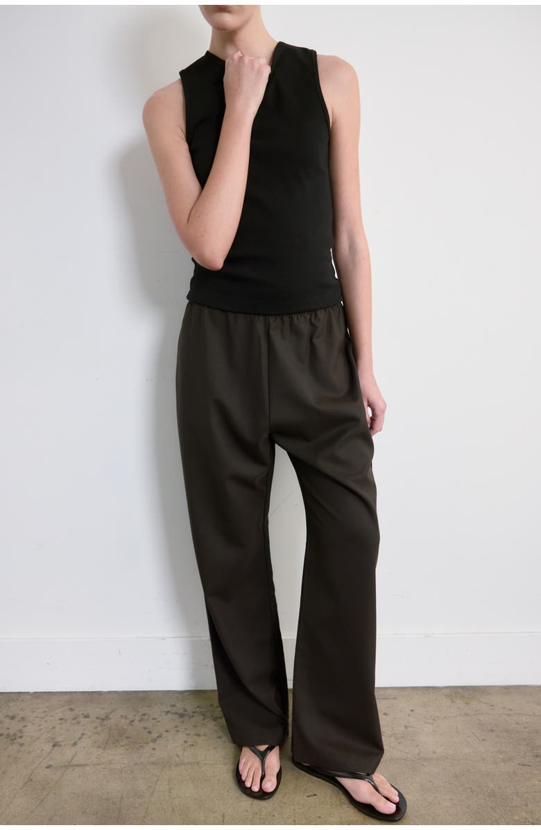 Almina Concept High V Neck Tank, Alternate, color, Black