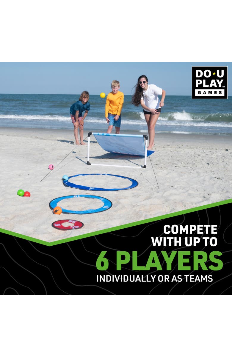 Do-U-Play Fish Fly Yard Game, Launch The Ball Off The Ramp, Family Game, Alternate, color, Multicolored