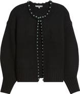 Wit & Wisdom Faux Pearl Trim Cardigan