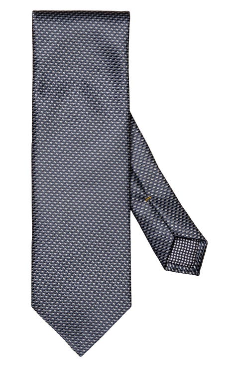 Geometric Silk Jacquard Tie