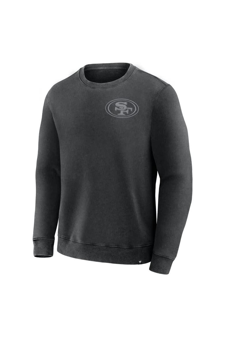 Men's Fanatics Black San Francisco 49ers Deep Route Pullover Sweatshirt, Alternate, color, Black