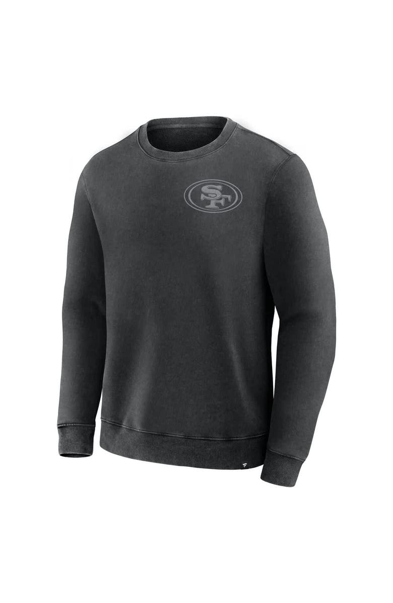 FANATICS Men's Fanatics Black San Francisco 49ers Deep Route Pullover Sweatshirt, Alternate, color, Black