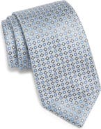 Canali Micro Medallion Silk Tie