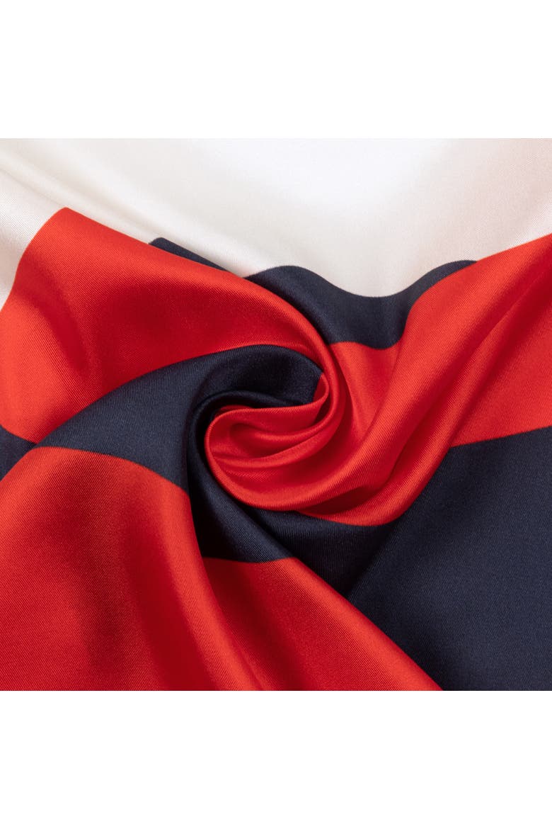 Curves Silk Square, Alternate, color, Navy
