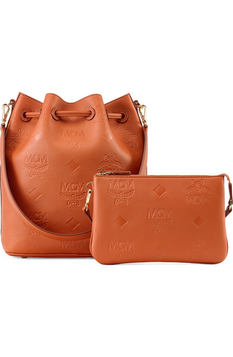 MCM Medium Dessau Drawstring Bucket Bag, Alternate, color,