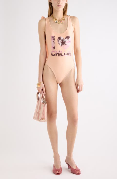 Retro I Love Chloé One-Piece Swimsuit
