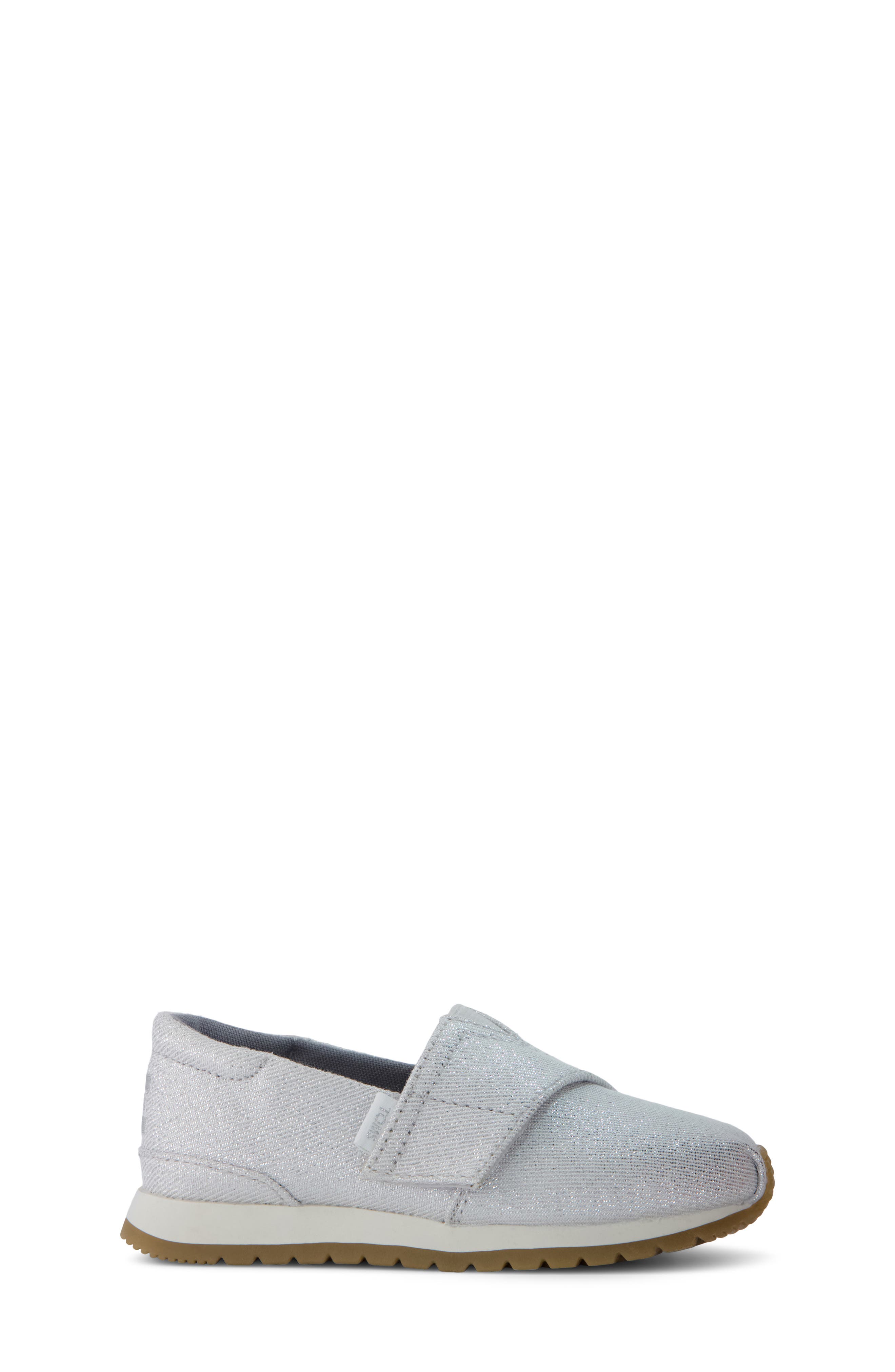 TOMS Kids' Alpargata Sneaker, Alternate, color, Silver