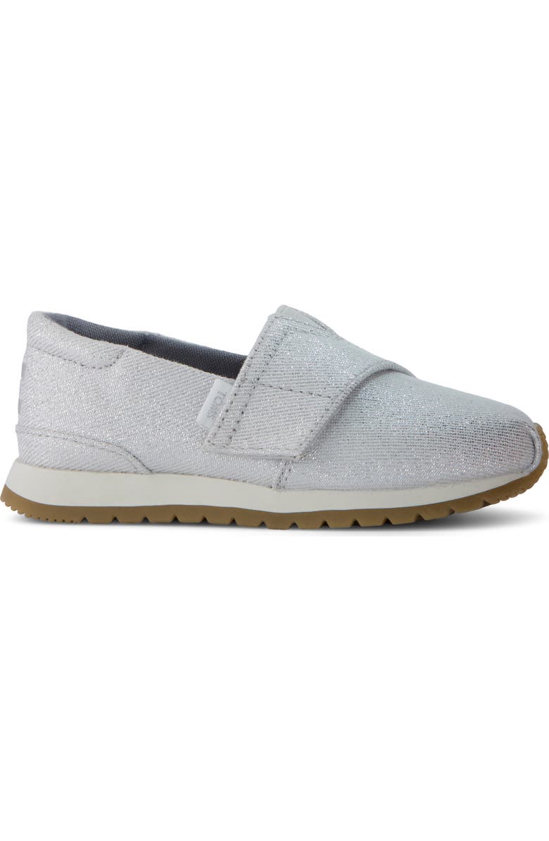 TOMS Kids' Alpargata Sneaker, Alternate, color, Silver