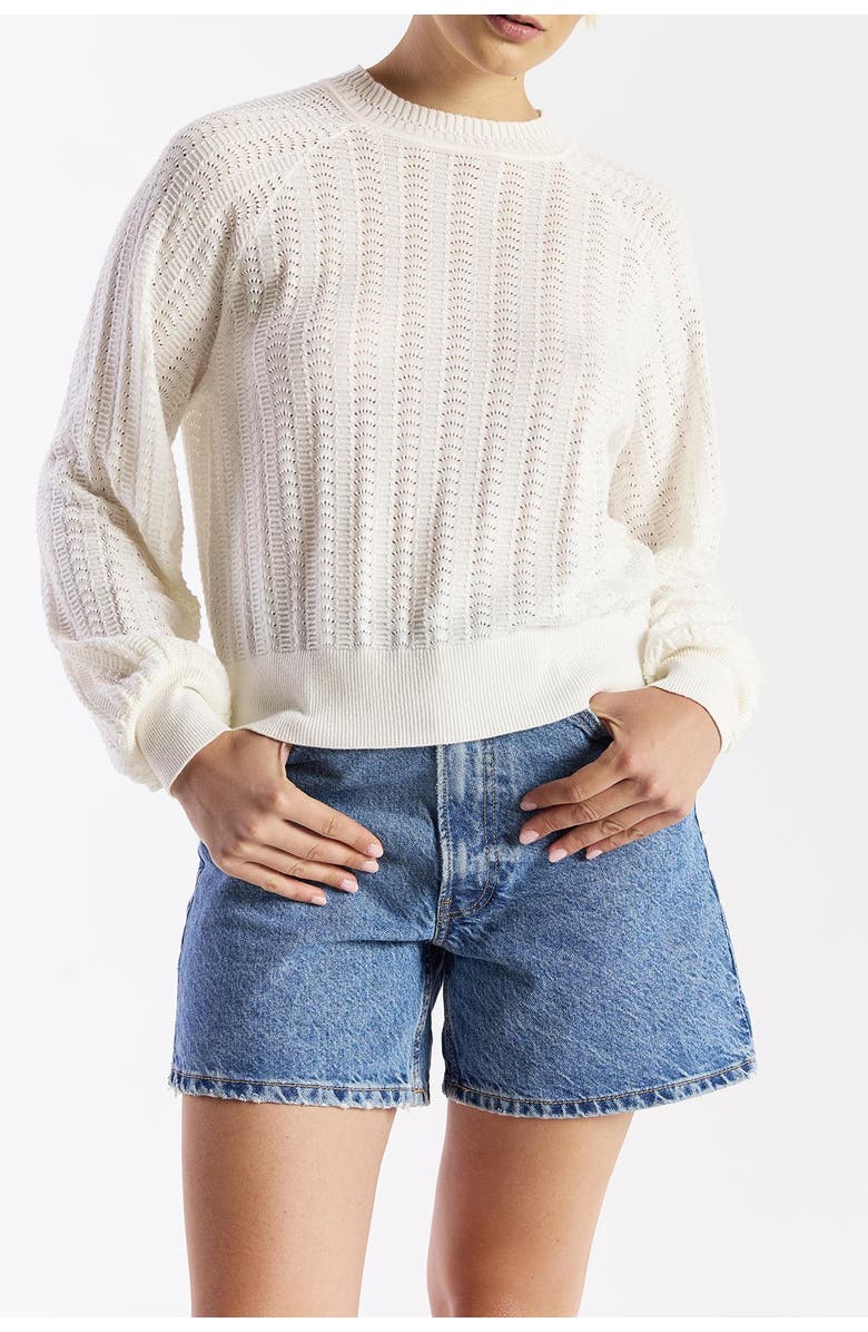 WISPR Stitch Raglan Crew Neck Sweater, Alternate, color, Ivory