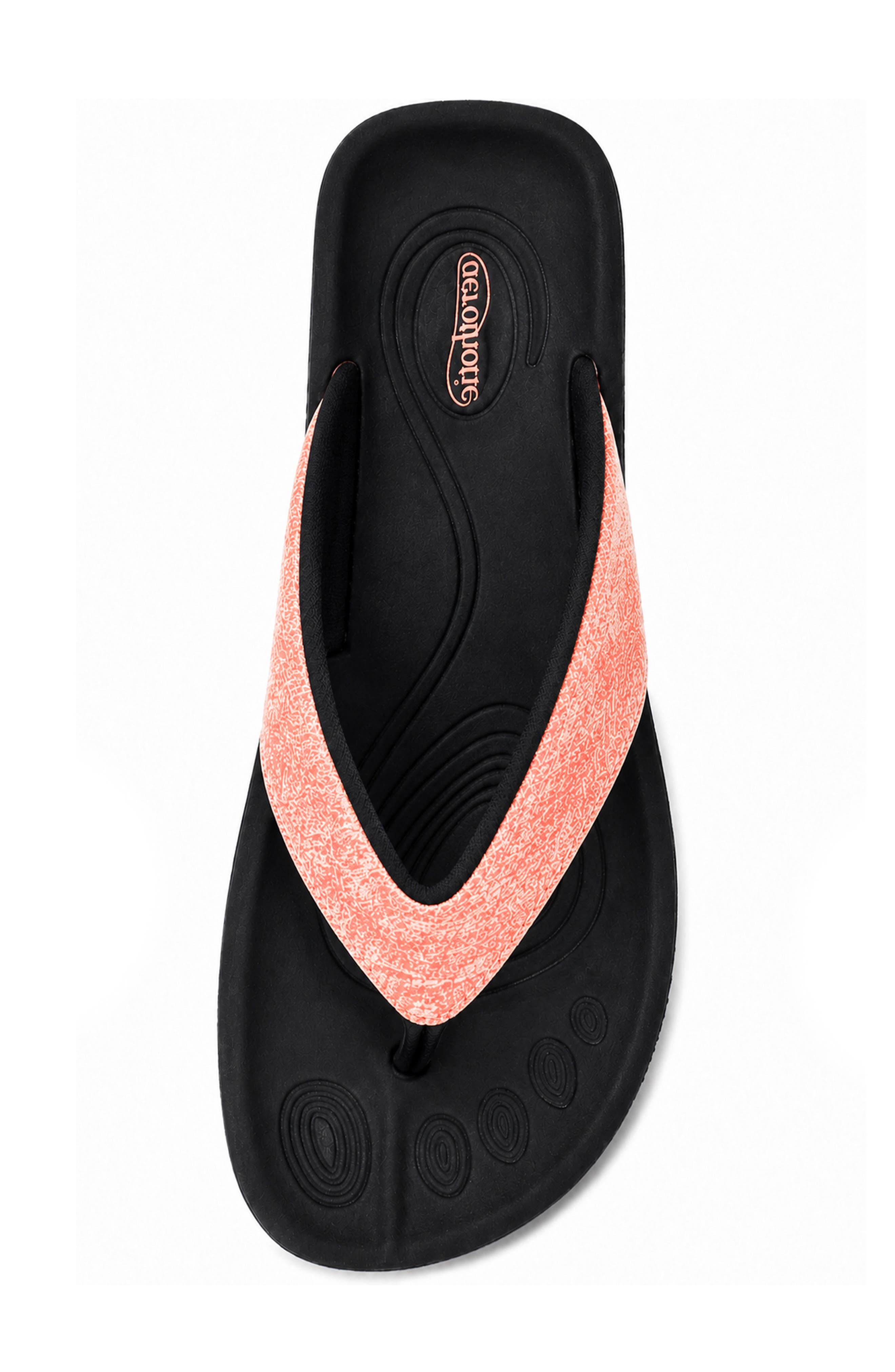 Mellow Vibe Flip Flop, Alternate, color, PEACH