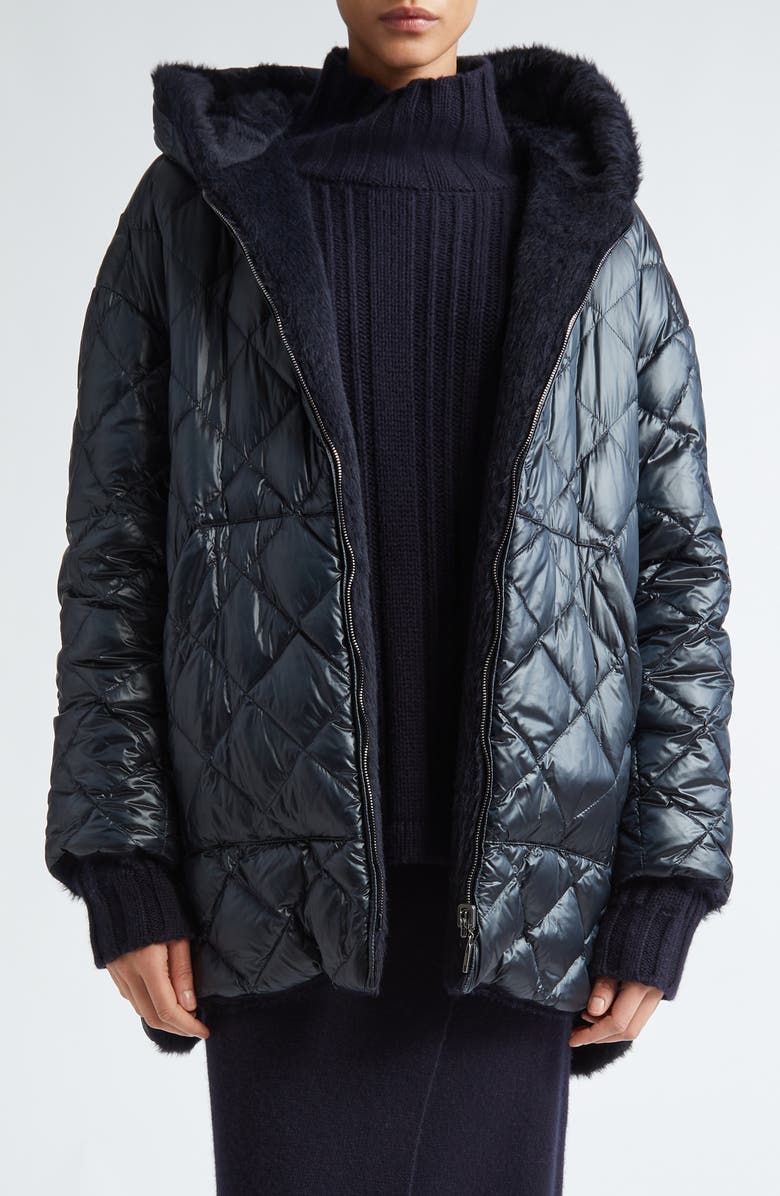 Max Mara Spacefe Reversible Down Coat, Main, color,