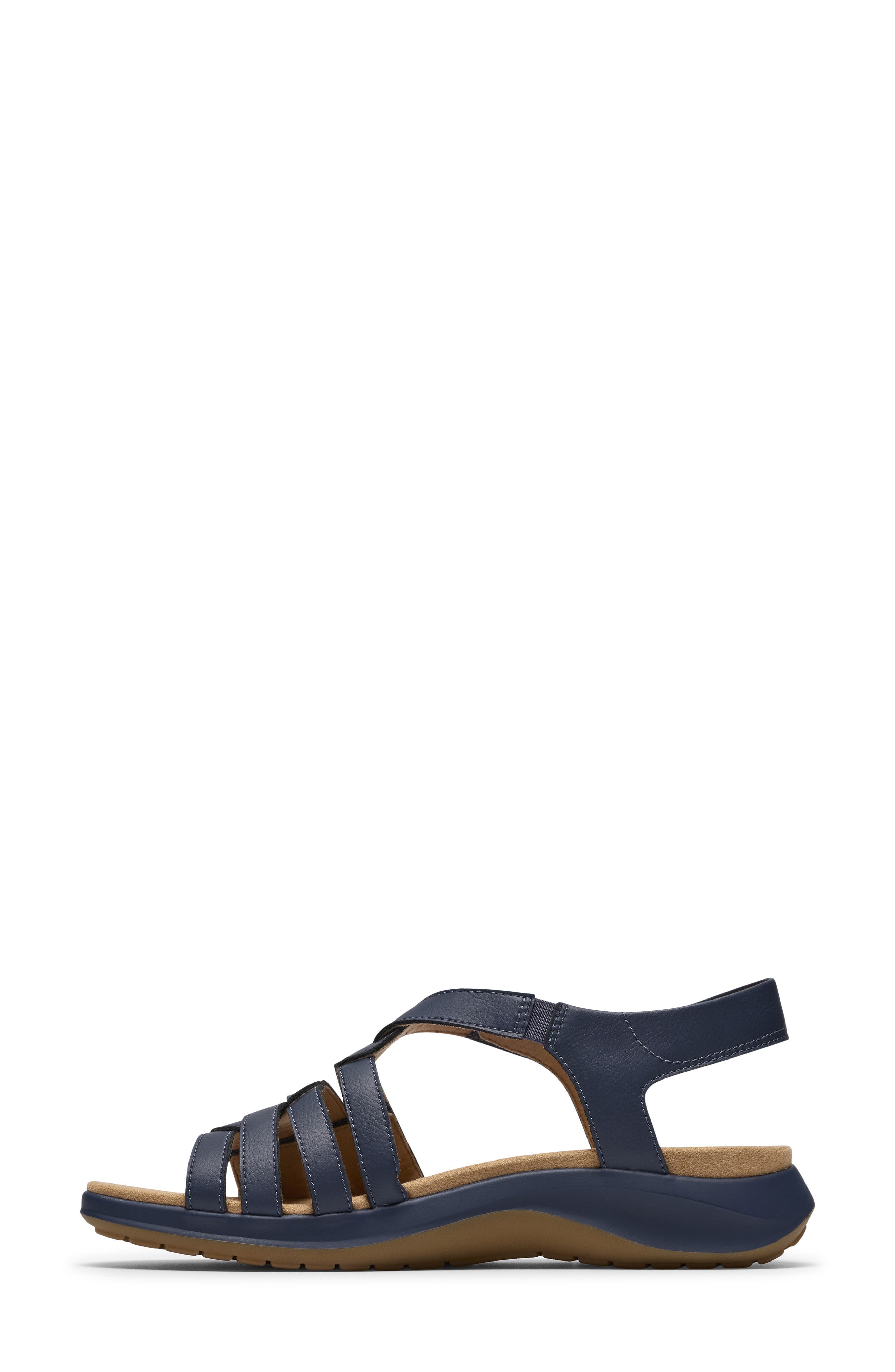 Clarks<sup>®</sup> Maelynn Paige Sandal, Alternate, color, Navy Leather