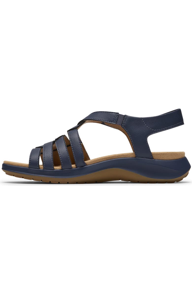 Clarks<sup>®</sup> Maelynn Paige Sandal, Alternate, color, Navy Leather
