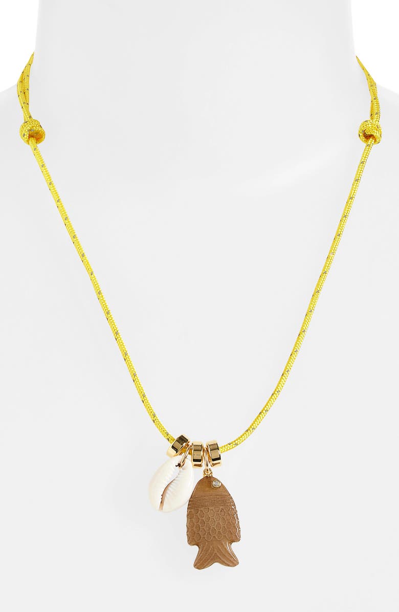 Éliou Bass Necklace, Alternate, color, Yellow