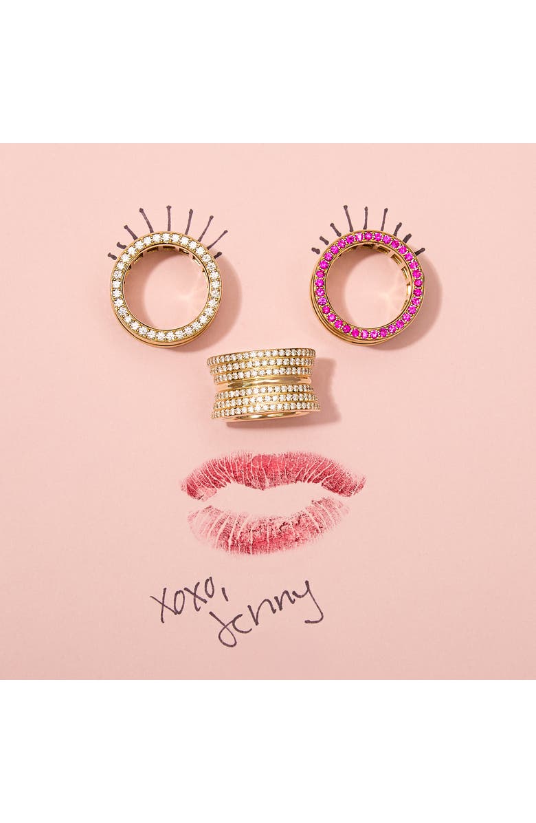 Campbell + Charlotte Revel Dimensional Cigar Band, Alternate, color, Diamond- Gold