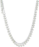 SAMUEL B. Sterling Silver Pearl Charm Disc Chain Necklace