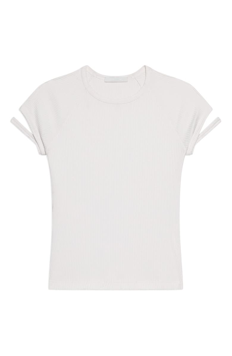 Helmut Lang Raglan Sleeve Rib T-Shirt, Alternate, color, Optic White