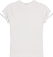 Helmut Lang Raglan Sleeve Rib T-Shirt