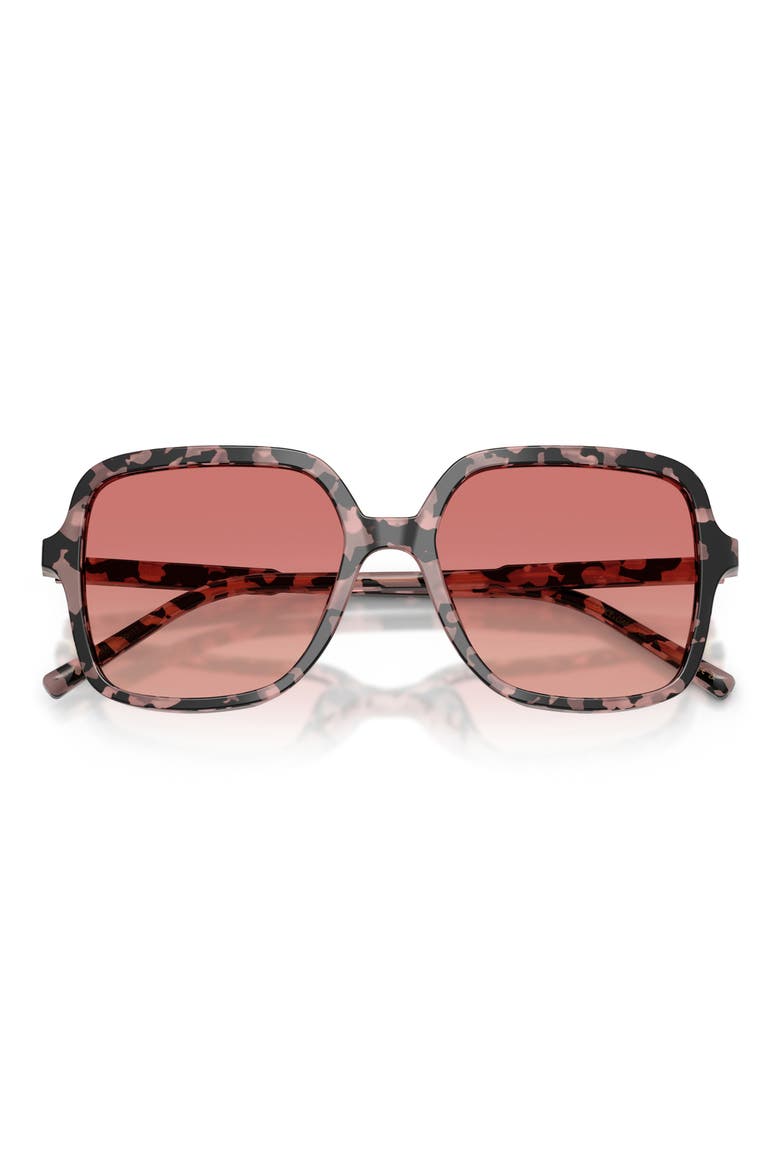 55mm Square Sunglasses, Alternate, color, PINK HAVANA / PINK RED