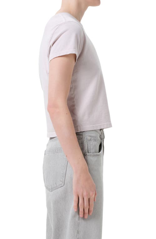 Agolde Adine Shrunken Supima® Cotton T-shirt In Neutral