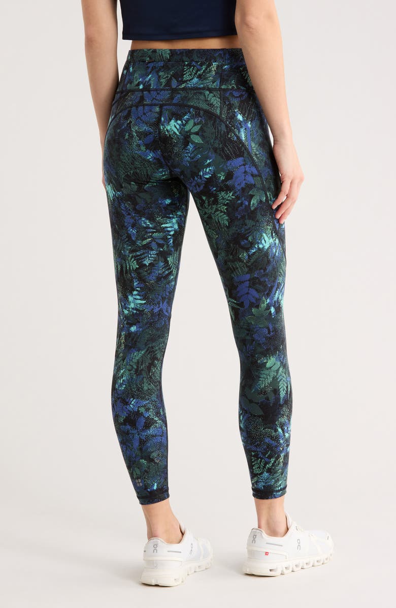 Sweaty Betty Power Pocket Workout 7/8 Leggings, Alternate, color, Green Forest Print