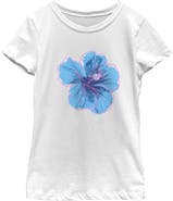 Lost Gods Girl's Lost Gods Minimalist Hibiscus Graphic T-Shirt