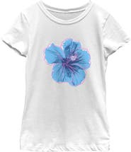 Lost Gods Girl's Lost Gods Minimalist Hibiscus Graphic T-Shirt