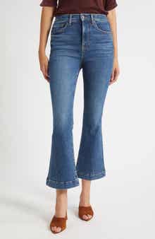 Veronica Beard Carson High Waist Ankle Flare Leg Jeans