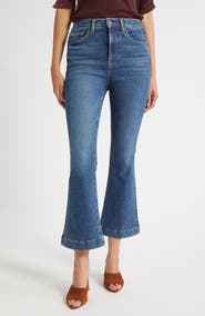 Veronica Beard Carson High Waist Ankle Flare Leg Jeans