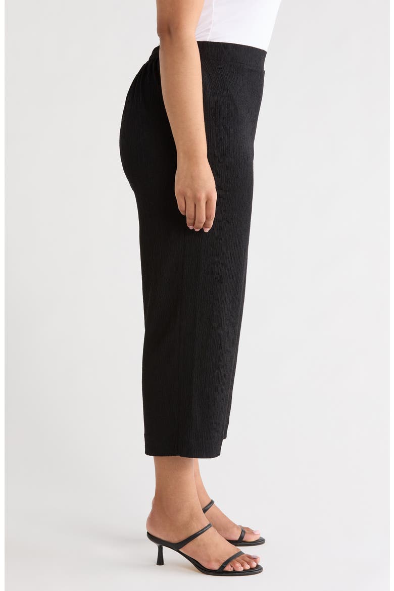 Crop Pull-On Pants, Alternate, color, ANNE BLACK