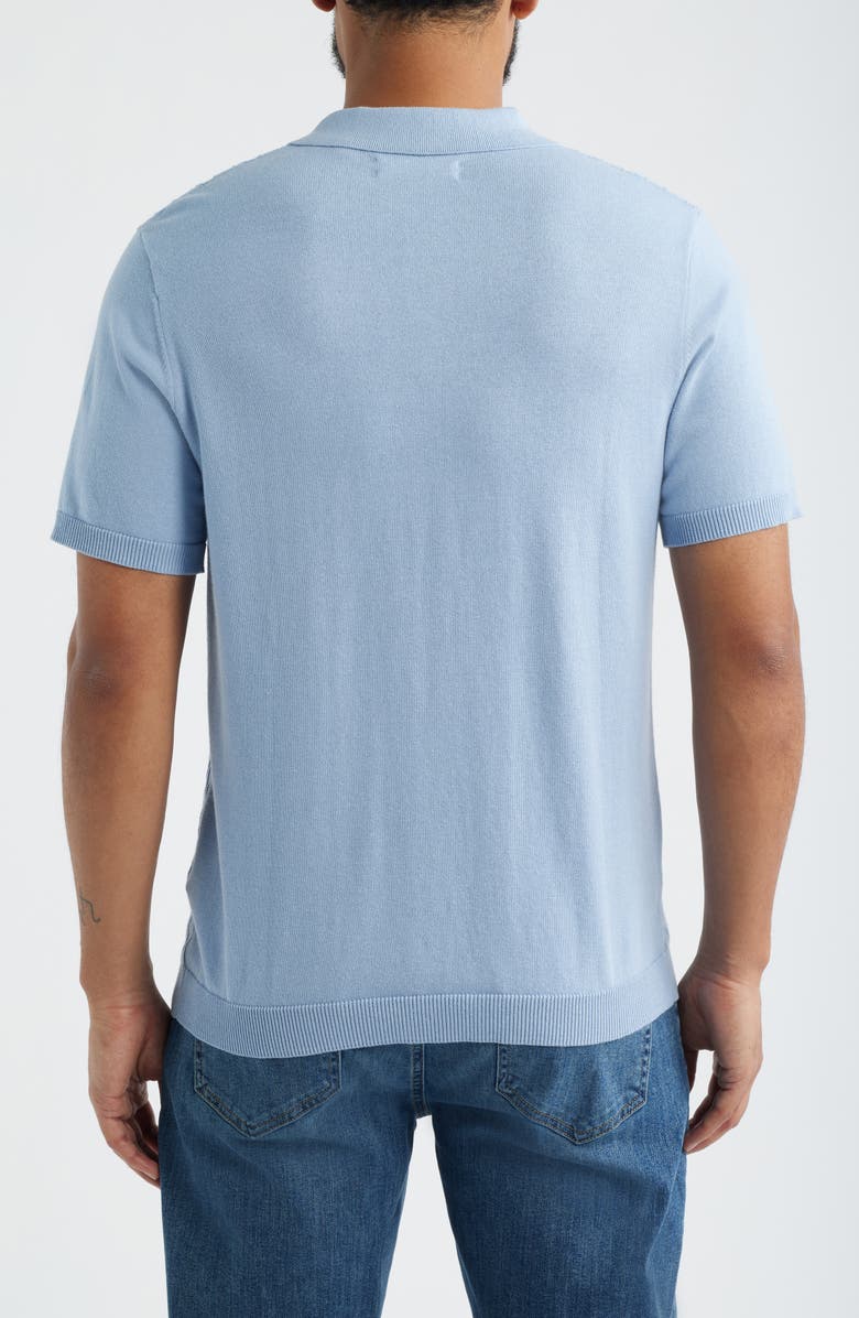 James Campbell Diama Polo Sweater, Alternate, color, Water