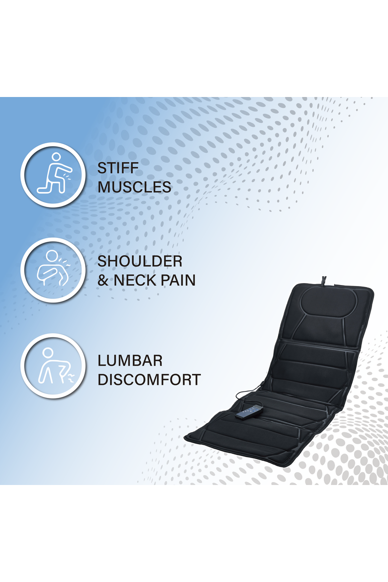 Full-Body Massage Mat with Heat 2 pack, Alternate, color, Black