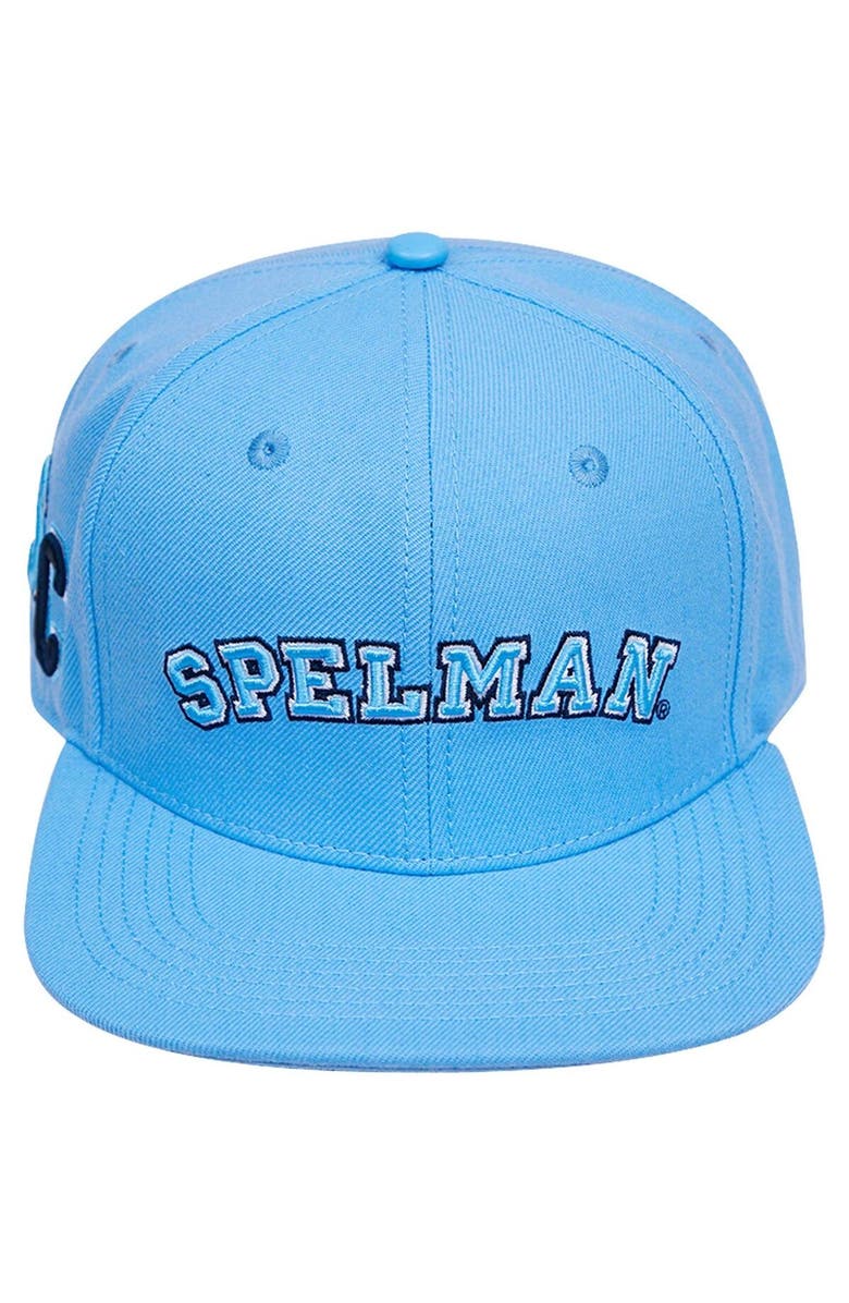 PRO STANDARD Men's Pro Standard  Light Blue Spelman College Jaguars Evergreen Spelman Snapback Hat, Alternate, color, Light Blue