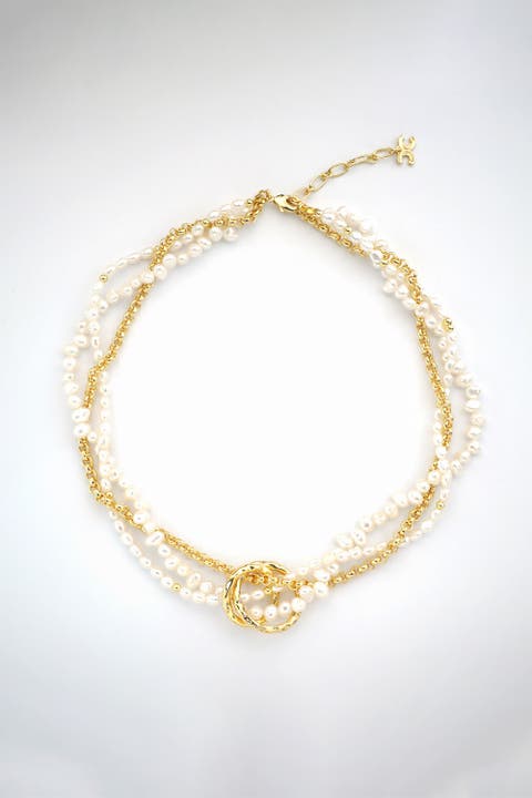 Nina Multi-Strand Pearl Necklace