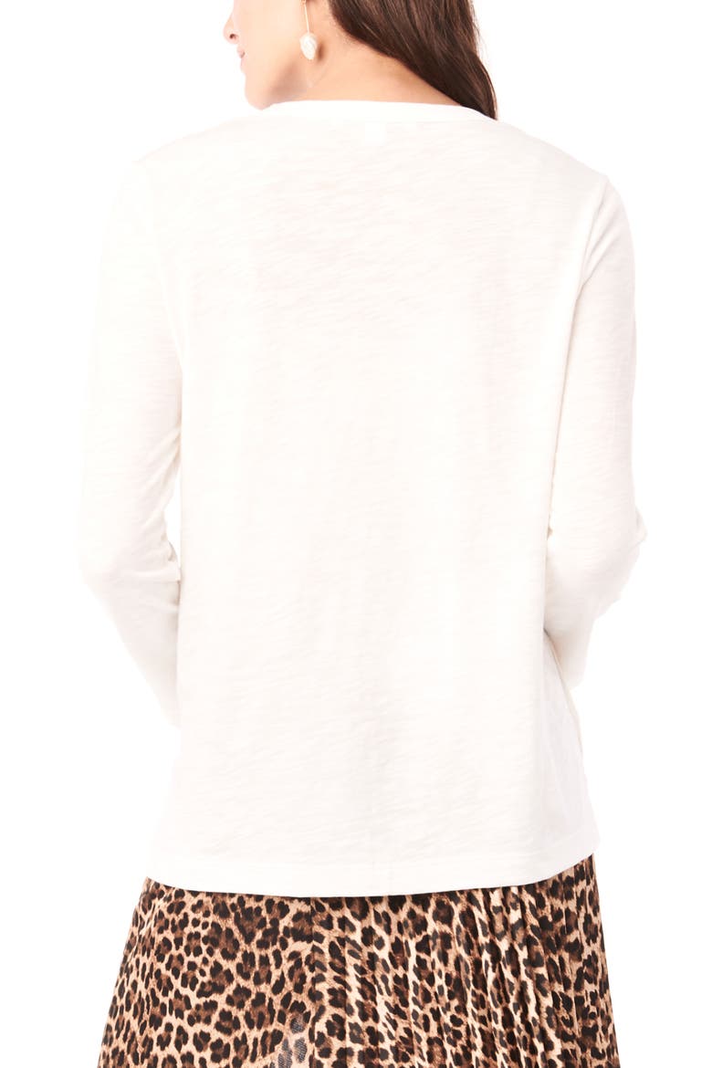 Kendal Long Sleeve Maternity/Nursing Shirt, Alternate, color, WHITE