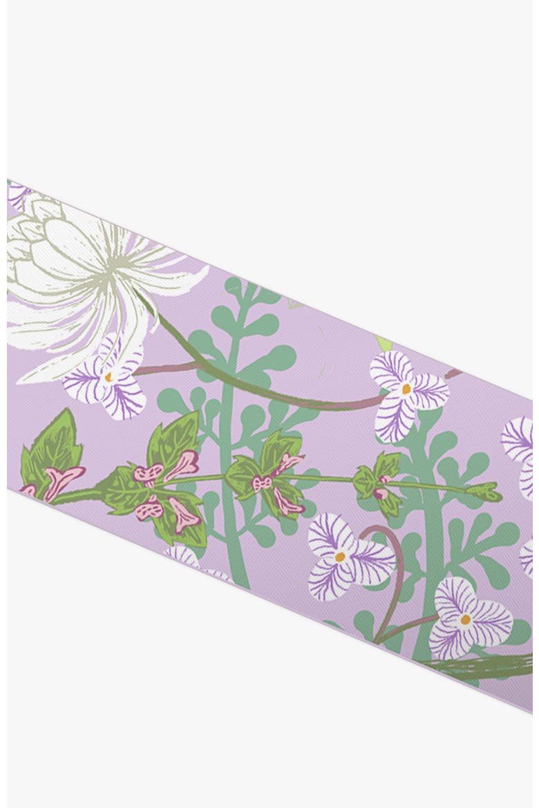 Lavender Cottage Vines Silk Twilly Scarf, Alternate, color, Lavender