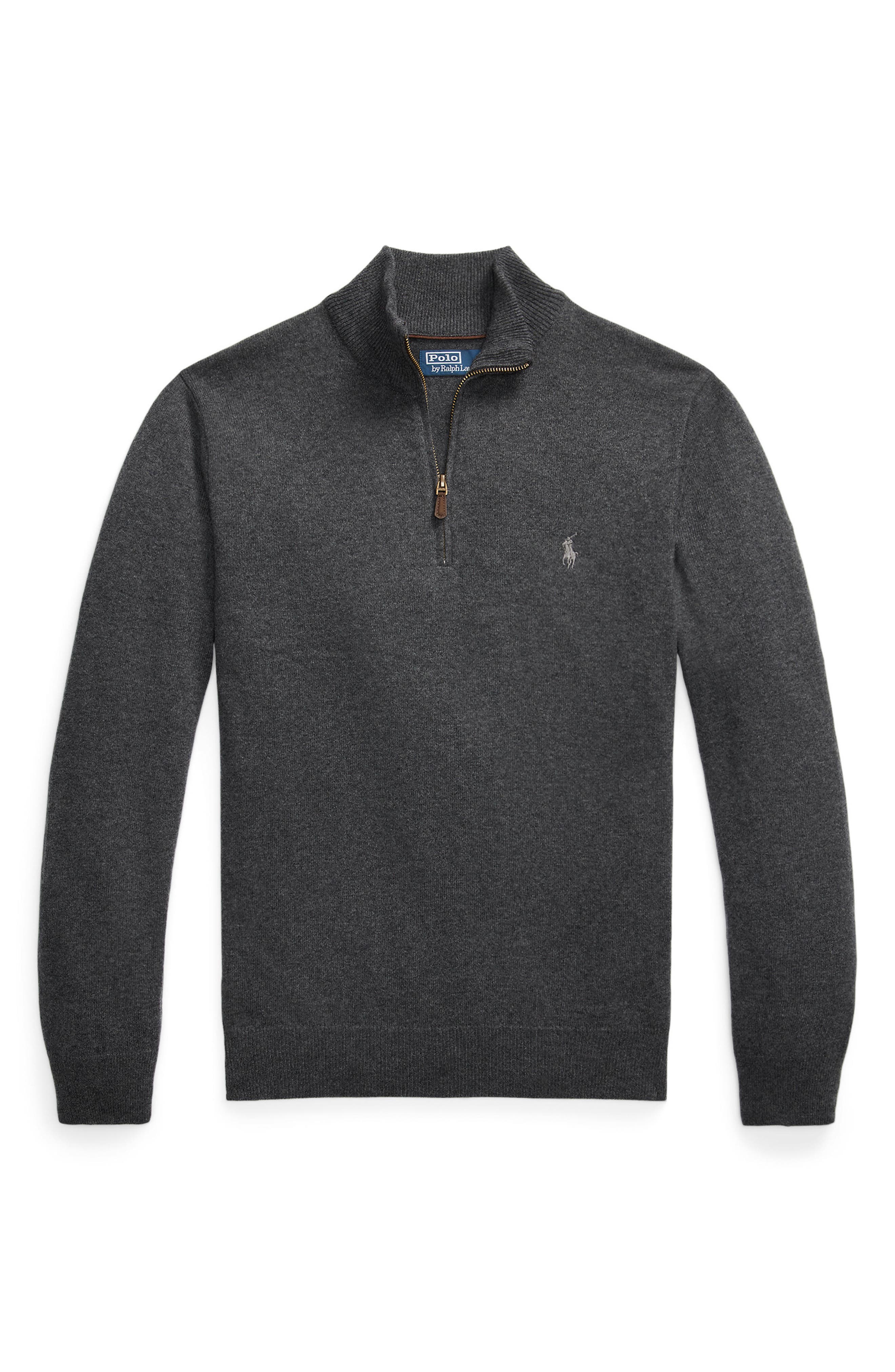Polo Ralph Lauren Regular Fit Wool Quarter Zip Sweater (Men